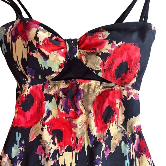 Kate Spade Blue Colombe D'or Floral One Piece Swimsuit Bathing Suit Size XS - Picture 5 of 10
